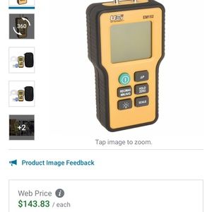 UEI TEST INSTRUMENTS Digital Manometer: -60 in wc to 60 in wc, Backlit LCD, 1/4